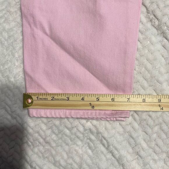L'Agence Enya Pink High Rise Cropped Slim Distressed Jeans Size 25 - Picture 6 of 8